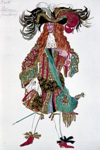 Galisson. Kostymedesign for balletten Sleeping Beauty av P. Tchaikovsky, 1921 av Leon Bakst