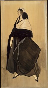 Ida Rubinstein - Portrett av den russiske danseren Ida Rubinstein av Leon Bakst
