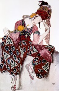 Iskander, kostymedesign for balletten La Peri musikk av Paul Dukas, c1913 av Leon Bakst