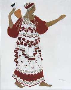 Nymfe. Kostymedesign for balletten The Afternoon of a Faun av C. Debussy, 1912 av Leon Bakst