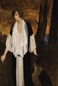 Portrett av Rachel Strong, fremtidens grevinne Henri de Boisgelin, 1924 av Leon Bakst