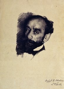 Portrett av kunstneren Isaac Levitan av Leon Bakst