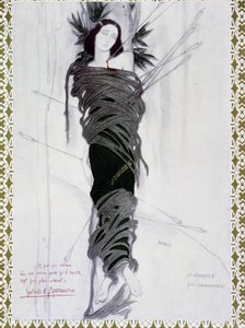 San Sebastian - Akvarell av Bakst og frase av D