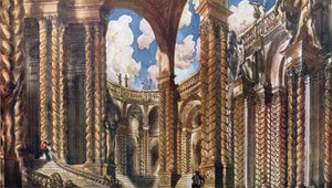 Naturdesign for forlovelsen, fra Tornerose, 1921 av Leon Bakst