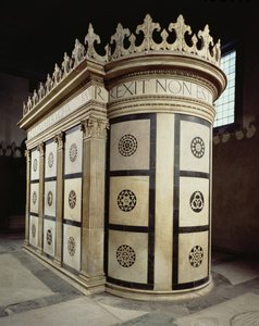Det lille tempelet til den hellige grav i Cappella Rucellai, 1467 (marmor)