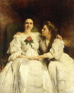 Mor og datter, 1905 av Leon Bonnant