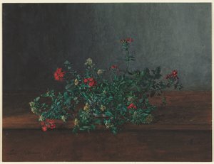 Stilleben med ville blomster av Léon Bonvin