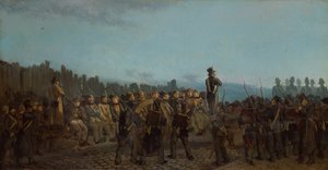 Domfelte på vei fra Kreml Bicetre (olje på lerret) av Leon Charles Adrien Bailly