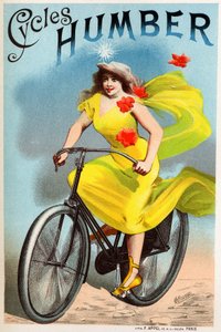 Transportere. Humbert sykler. Plakat av Choubrac, Frankrike, ca. 1895 (plakat)