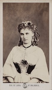 Portrett av Christine Nilsson 1843-1921.