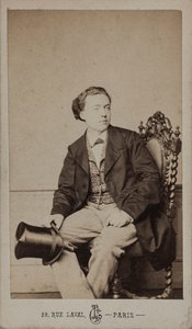 Portrett av komponisten Louis Diémer 1843-1919, ca. 1875.