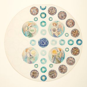 Studie for Rose Window for St. John the Baptist Church, Brooklyn, NY