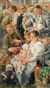 Kvinnene, høyre panel fra The Ages of the Worker, 1895