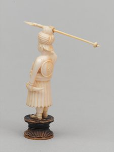 Svart bonde, sjakkbrikke, India, 1820 ca av Leon Hornecker