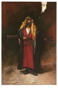 En arabisk vakt (olje på lerret) av Leon Joseph Florentin Bonnat