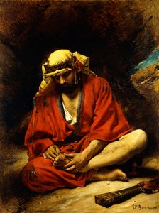 En araber som plukker en torn fra foten hans, av Leon Joseph Florentin Bonnat