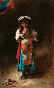 Den ødelagte kannen (olje på lerret) av Leon Joseph Florentin Bonnat