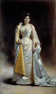 Portrett i full lengde av Madame Albert Cahen fra Antwerpen Maleri av Leon Bonnat (1833-1922) 1891 Søn. 1,34x2,27 m Bayonne, Bonnat-museet av Leon Joseph Florentin Bonnat