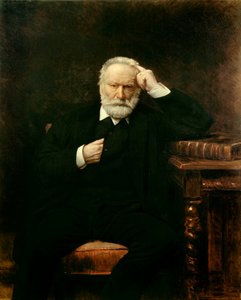 Portrett av den franske forfatteren Victor Hugo (1802-1885) Maleri av Leon Joseph Bonnat (1833-1922) 1879 Søn. 1,38x1,1 m
