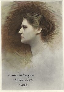 Studer for en profil av Rose Caron av Leon Joseph Florentin Bonnat