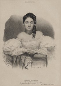 Portrett av Juliette Drouet 1806-1883, 1832. av Leon Noel