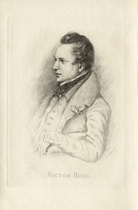 Portrett av Victor Hugo 1802-1885 av Leon Noel