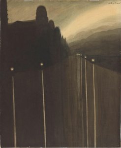 Dyke om natten, 1908.