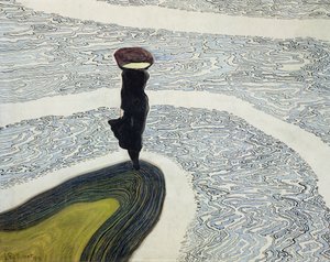 Kvinne ved kystlinjen av Leon Spilliaert