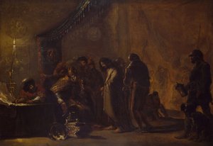 Kristus før Kaifas, 1640-1645.