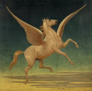 Pegasus (olje på lerret) av Leonard Cattermole