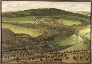 The North Prospect of Hampton Court, ca. 1699 av Leonard Knyff