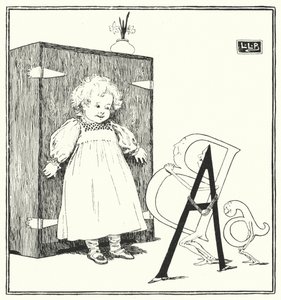 Flott A, liten a, hoppende B (gravering) av Leonard Leslie Brooke