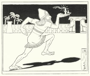 Hvor mange miles er det til Babylon? seksti mil og ti (gravering) av Leonard Leslie Brooke