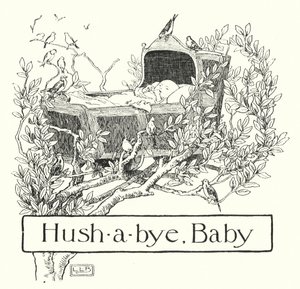 Hush-a-bye, baby, på tretoppen (gravering) av Leonard Leslie Brooke