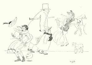 Hvis du nyser på mandag, nyser du for fare (gravering) av Leonard Leslie Brooke
