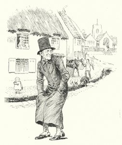 Gamle Abram Brown er død og borte, du vil aldri se ham mer (gravering) av Leonard Leslie Brooke