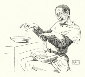 Peter Piper plukket en hakk syltet pepper (gravering) av Leonard Leslie Brooke