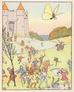 Tommelise (fargelitografi) av Leonard Leslie Brooke