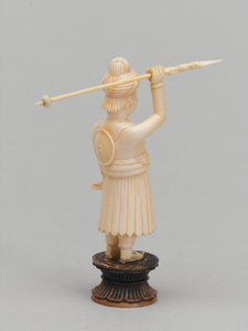 Svart bonde, sjakkbrikke, India, 1820 ca av Leonard Wells Volk
