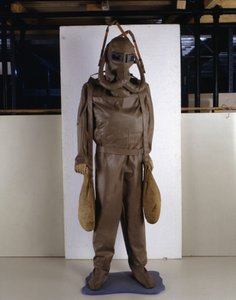 Scuba-modell laget av modellen designet av Leonardo da Vinci (Leonardo da Vinci).