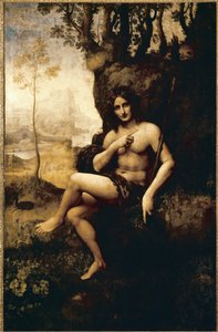 Bacchus (olje transponert på lerret av Leonardo da (studio of) Vinci