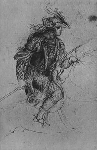 En ungdom til hest, c1480 1945 av Leonardo da Vinci