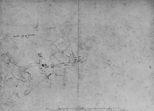 Allegory of Fame Attacking Envy, c1480 1945 av Leonardo da Vinci