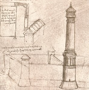Arkitektur for slott, c1472-c1519 1883 av Leonardo da Vinci