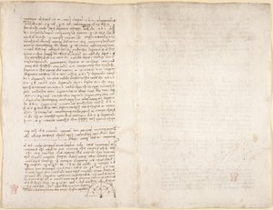 Arundel 263, f.215v, f.218 Notater og diagram fra 