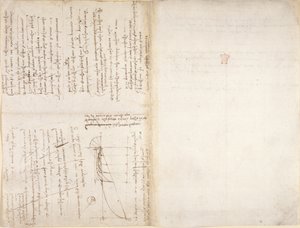 Arundel 263, f.226v, f.229 Notater og diagram fra 