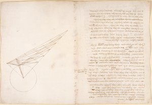 Arundel 263, f.46v, f.57 Diagram om optikk, angående Alhazens problem, fra 