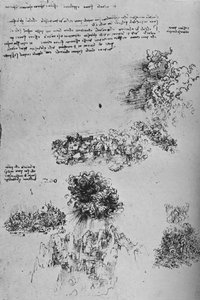 Ødeleggelse regnet fra himmelen på jorden, c1480 1945 av Leonardo da Vinci
