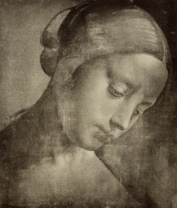 Feminint hode, tegning av Leonardo da Vinci. Cabinet of Drawings and Prints, Uffizi Gallery, Firenze av Leonardo da Vinci