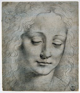 Giovanni Antonio Boltraffio (Beltraffio) (1467 - 1516) (den mest kjente eleven til Leonard de Vinci): leder av en guttekrone av blader på samme måte som Verrocchio, GDSU 425 E av Leonardo da Vinci